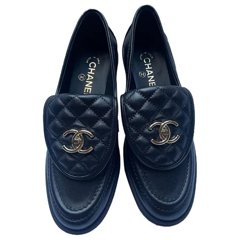 chanel moccasins shoes.